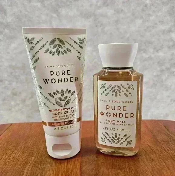 Pure Wonder Bath & Body Works Shower Gel 3oz and‎ Lotion 2.5oz Travel Size New - Picture 1 of 5